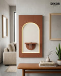 Dekorium 50x90 cm Oval LED'li Dekoratif Duvar Paneli - Gizli Aydınlatmalı - Model D041