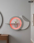 Dekorium 50x85 cm Oval LED'li Dekoratif Duvar Paneli - Gizli Aydınlatmalı - Model D032