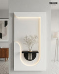 Dekorium 50x90 cm Oval LED'li Dekoratif Duvar Paneli - Gizli Aydınlatmalı - Model D051