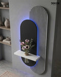 Dekorium 40x90 cm Oval LED'li Dekoratif Duvar Paneli - Gizli Aydınlatmalı - Model D018