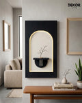 Dekorium 50x90 cm Oval LED'li Dekoratif Duvar Paneli - Gizli Aydınlatmalı - Model D046