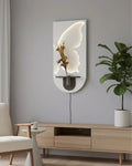 Dekorium 40x70 cm Pilli LED'li İskandinav Duvar Tablosu - Pütürlü Doku - Model D088