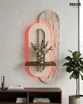 Dekorium 50x90 cm Oval LED'li Dekoratif Duvar Paneli - Gizli Aydınlatmalı - Model D052