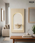 Dekorium 50x90 cm Oval LED'li Dekoratif Duvar Paneli - Gizli Aydınlatmalı - Model D045
