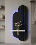 Dekorium 40x90 cm Oval LED'li Dekoratif Duvar Paneli - Gizli Aydınlatmalı - Model D012