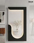 Dekorium 50x90 cm Oval LED'li Dekoratif Duvar Paneli - Gizli Aydınlatmalı - Model D050
