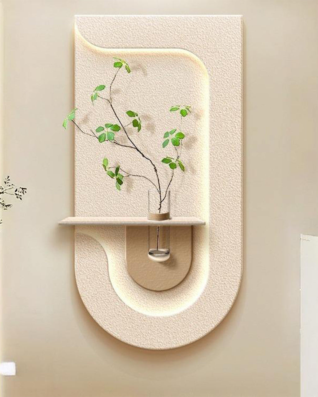Dekorium 40x70 cm Pilli LED'li İskandinav Duvar Tablosu - Pütürlü Doku - Model D099