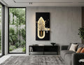 Dekorium 50x90 cm Oval LED'li Dekoratif Duvar Paneli - Gizli Aydınlatmalı - Model D062