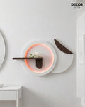 Dekorium 50x85 cm Oval LED'li Dekoratif Duvar Paneli - Gizli Aydınlatmalı - Model D031