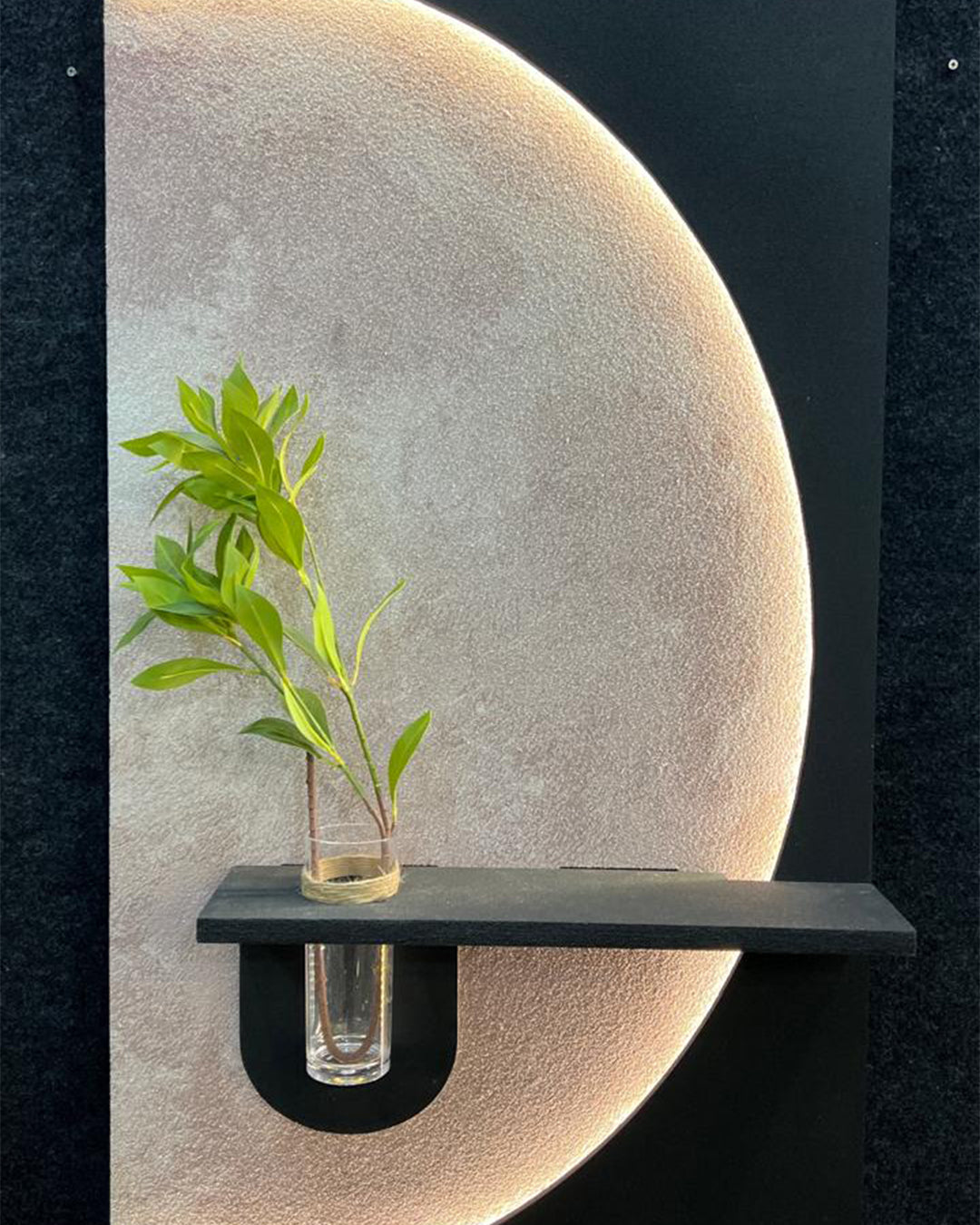 Dekorium 40x70 cm Pilli LED'li İskandinav Duvar Tablosu - Pütürlü Doku - Model D090