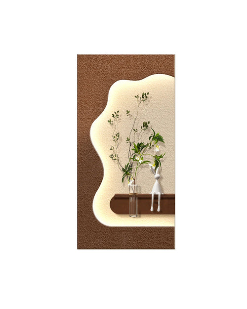 Dekorium 40x70 cm Pilli LED'li İskandinav Duvar Tablosu - Pütürlü Doku - Model D078