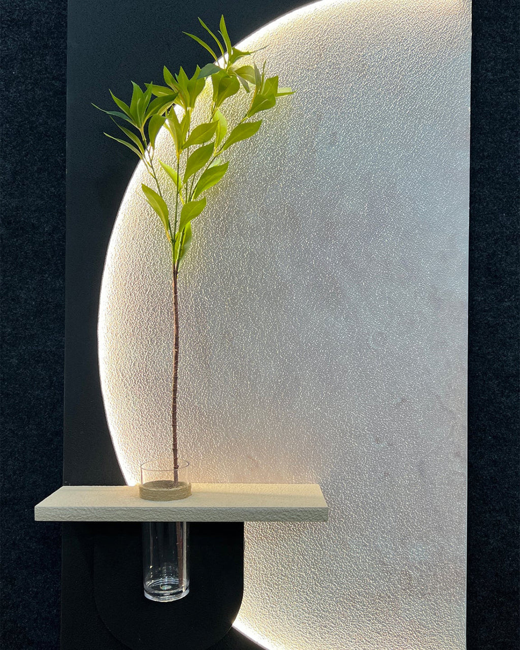 Dekorium 40x70 cm Pilli LED'li İskandinav Duvar Tablosu - Pütürlü Doku - Model D083