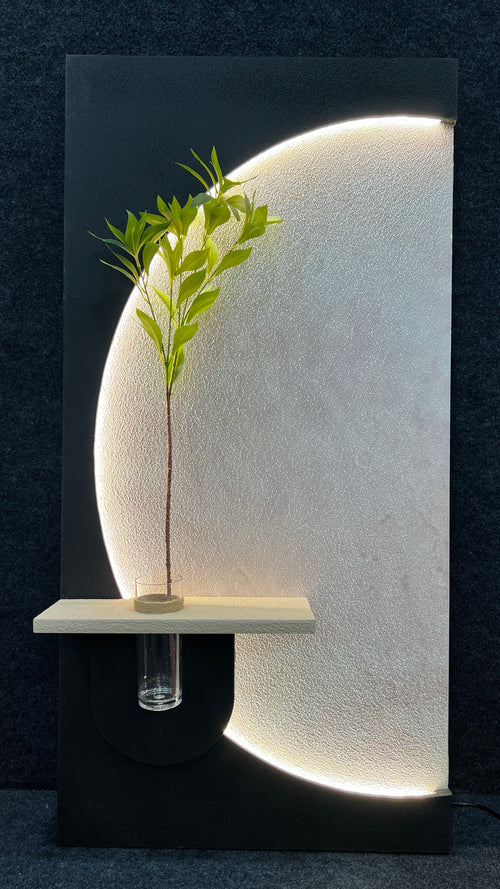 Dekorium 40x70 cm Pilli LED'li İskandinav Duvar Tablosu - Pütürlü Doku - Model D089