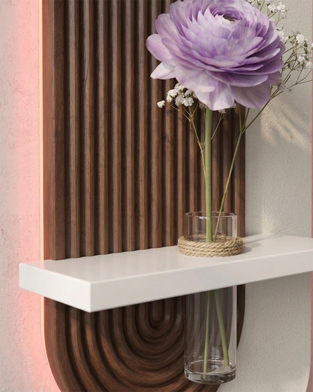 Dekorium 40x90 cm Oval LED'li Dekoratif Duvar Paneli - Gizli Aydınlatmalı - Model D020