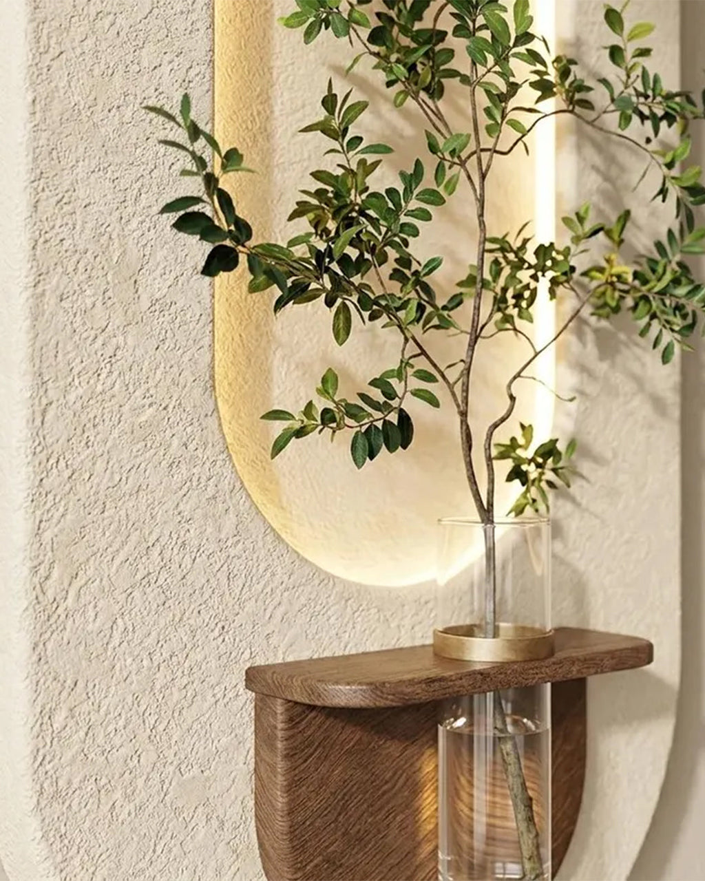 Dekorium 40x70 cm Pilli LED'li İskandinav Duvar Tablosu - Pütürlü Doku - Model D092