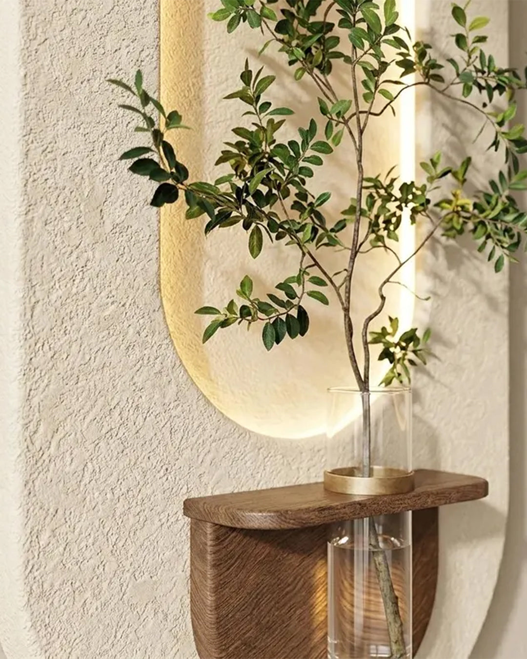 Dekorium 40x70 cm Pilli LED'li İskandinav Duvar Tablosu - Pütürlü Doku - Model D092