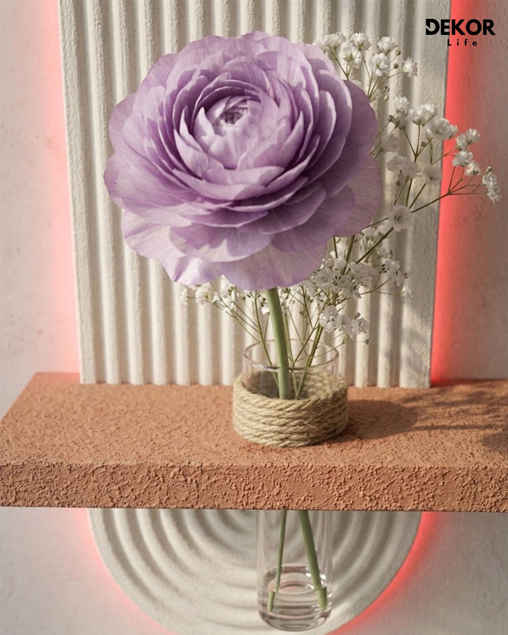 Dekorium 40x90 cm Oval LED'li Dekoratif Duvar Paneli - Gizli Aydınlatmalı - Model D007