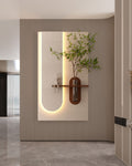 Dekorium 40x70 cm Pilli LED'li İskandinav Duvar Tablosu - Pütürlü Doku - Model D080