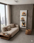 Dekorium 50x120 cm Oval LED'li Dekoratif Duvar Paneli - Gizli Aydınlatmalı - Model D023