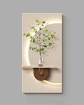 Dekorium 40x70 cm Pilli LED'li İskandinav Duvar Tablosu - Pütürlü Doku - Model D081