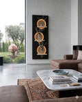 Dekorium 50x120 cm Oval LED'li Dekoratif Duvar Paneli - Gizli Aydınlatmalı - Model D024