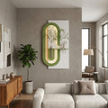 Dekorium 50x90 cm Oval LED'li Dekoratif Duvar Paneli - Gizli Aydınlatmalı - Model D063