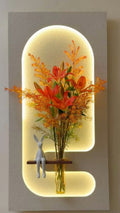 Dekorium 40x70 cm Pilli LED'li İskandinav Duvar Tablosu - Pütürlü Doku - Model D102