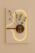 Dekorium 40x70 cm Pilli LED'li İskandinav Duvar Tablosu - Pütürlü Doku - Model D119