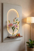Dekorium 40x70 cm Pilli LED'li İskandinav Duvar Tablosu - Pütürlü Doku - Model D127