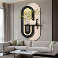 Dekorium 40x70 cm Pilli LED'li İskandinav Duvar Tablosu - Pütürlü Doku - Model D125