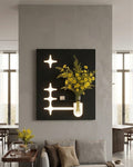 Dekorium 60x80 cm Oval LED'li Dekoratif Duvar Paneli - Gizli Aydınlatmalı - Model D066